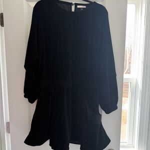 Universal Thread Black Velvet Dress